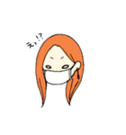 マスクちゃん（個別スタンプ：3）