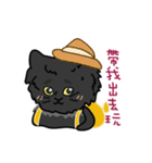 恥ずかしがり屋の黒い猫2-日常会話（個別スタンプ：2）