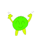 ゲンキなグリーンピースくん（個別スタンプ：1）