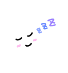 【シンプル/手描き】表情イラスト（個別スタンプ：3）