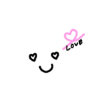 【シンプル/手描き】表情イラスト（個別スタンプ：9）