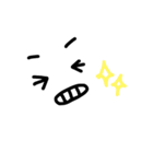 【シンプル/手描き】表情イラスト（個別スタンプ：21）