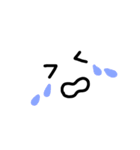 【シンプル/手描き】表情イラスト（個別スタンプ：32）