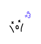 【シンプル/手描き】表情イラスト（個別スタンプ：36）