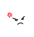 【シンプル/手描き】表情イラスト（個別スタンプ：37）