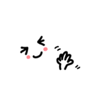 【シンプル/手描き】表情イラスト（個別スタンプ：40）