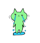 緑のネコしゃん（個別スタンプ：27）
