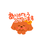 トイプードルのマカロン（個別スタンプ：3）