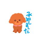 トイプードルのマカロン（個別スタンプ：5）