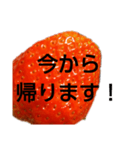 部活連絡(保護者)文字だけシンプルイチゴ（個別スタンプ：9）