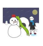ひとみしりな宇宙人と落書ききょうりゅう（個別スタンプ：40）