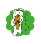 クマのシロくん（個別スタンプ：3）