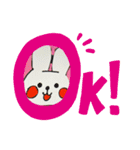 うさぎの毎日のあいさつ（個別スタンプ：1）