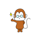 研究室サル (文字無しver.)（個別スタンプ：4）