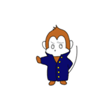 研究室サル (文字無しver.)（個別スタンプ：7）