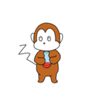 研究室サル (文字無しver.)（個別スタンプ：10）