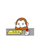 研究室サル (文字無しver.)（個別スタンプ：12）