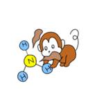 研究室サル (文字無しver.)（個別スタンプ：14）