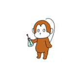 研究室サル (文字無しver.)（個別スタンプ：17）