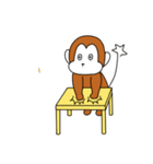 研究室サル (文字無しver.)（個別スタンプ：20）