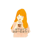 ibuの女の子スタンプ（個別スタンプ：1）