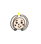 かおもじあいさつ（個別スタンプ：5）