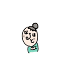 かおもじあいさつ（個別スタンプ：10）