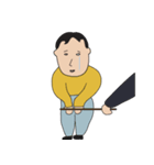 友達と一緒に（個別スタンプ：3）