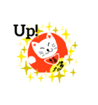 招き猫のしろ（個別スタンプ：4）