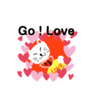 招き猫のしろ（個別スタンプ：7）