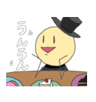 日常的にシルクハット先生（個別スタンプ：10）