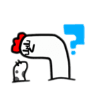 めがねとにわとり（個別スタンプ：2）
