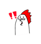めがねとにわとり（個別スタンプ：5）