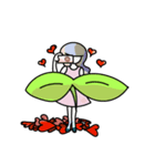 ハートloveの女の子（個別スタンプ：3）