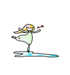 ハートloveの女の子（個別スタンプ：4）