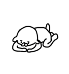 等身長め！眉毛犬（個別スタンプ：3）