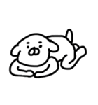 等身長め！眉毛犬（個別スタンプ：4）