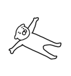等身長め！眉毛犬（個別スタンプ：16）