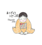 「おかめ・ひょっとこ」（個別スタンプ：3）