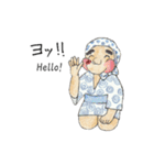 「おかめ・ひょっとこ」（個別スタンプ：21）