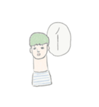 無表情な女子（個別スタンプ：9）