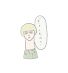 無表情な女子（個別スタンプ：10）