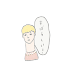 無表情な女子（個別スタンプ：11）