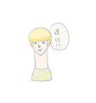 無表情な女子（個別スタンプ：30）