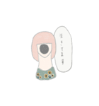 無表情な女子（個別スタンプ：31）