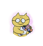 めがねのねこ（個別スタンプ：1）