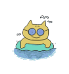 めがねのねこ（個別スタンプ：8）