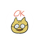 めがねのねこ（個別スタンプ：19）
