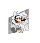 メガネをかけたおさげのあの子（個別スタンプ：24）