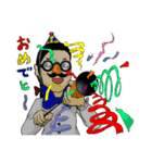 メガネをかけたおさげのあの子（個別スタンプ：26）